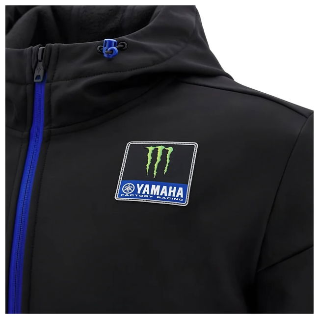 2025 Yamaha Factory Racing Softshell Travel Jacket - Black/Royal