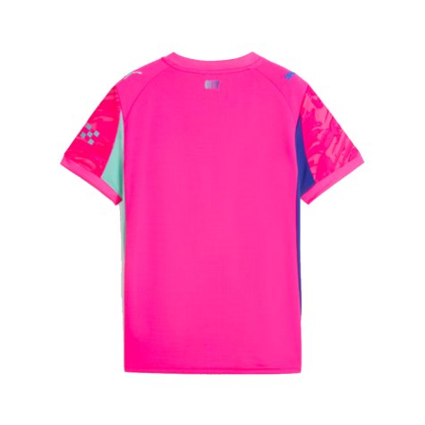 2025-2026 Man City Goalkeeper Home Shirt (Pink) - Kids