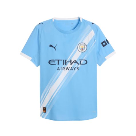 2025-2026 Man City Authentic Home Shirt (Hemp 11)