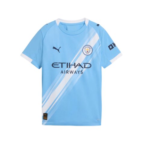 2025-2026 Man City Home Shirt (Kids) (Hemp 11)