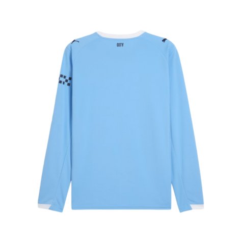 2025-2026 Man City Long Sleeve Home Shirt