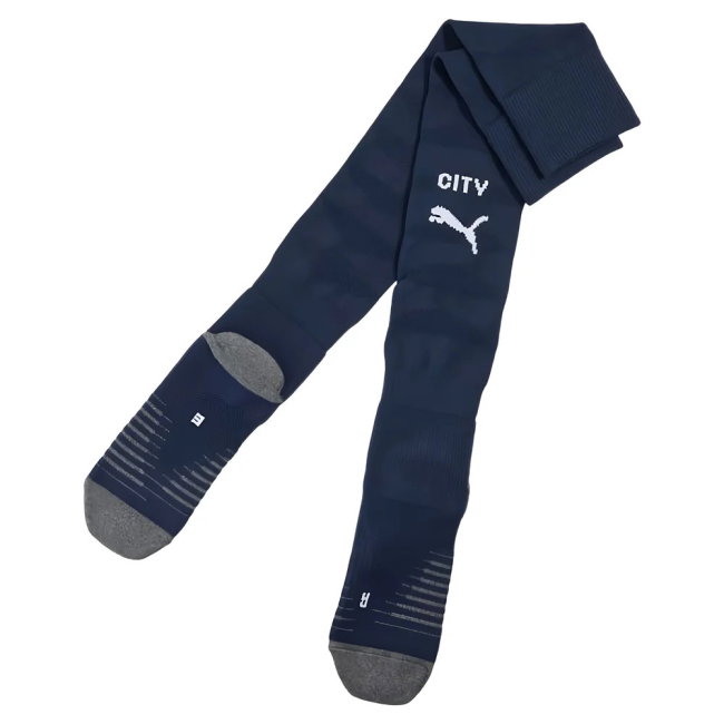 2025-2026 Man City Home Socks Clash (Navy)
