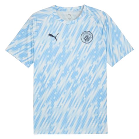 2025-2026 Man City Warm Up Jersey (Silver Sky) (Hemp 11)