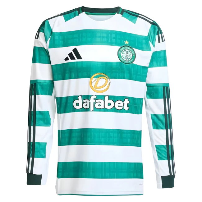 2025-2026 Celtic Long Sleeve Home Shirt (Mvuka 32)