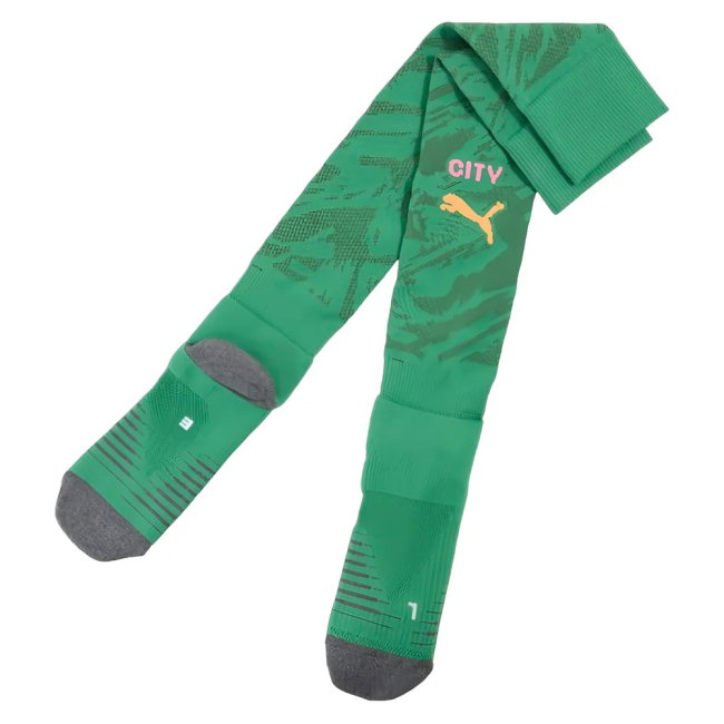 2025-2026 Man City Goalkeeper Away Socks (Green)