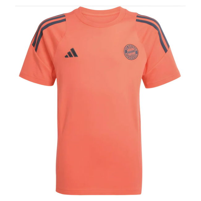 2025-2026 Bayern Munich Training Tee (Easy Coral) - Kids (Lewandowski 9)