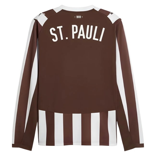 2025-2026 St Pauli Long Sleeve Home Shirt