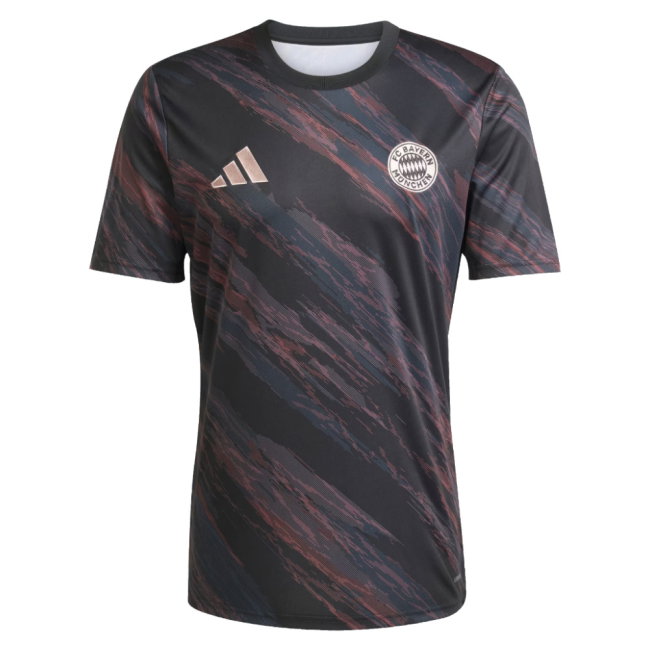 2025-2026 Bayern Munich Pre-Match Shirt (Black) (Your Name)