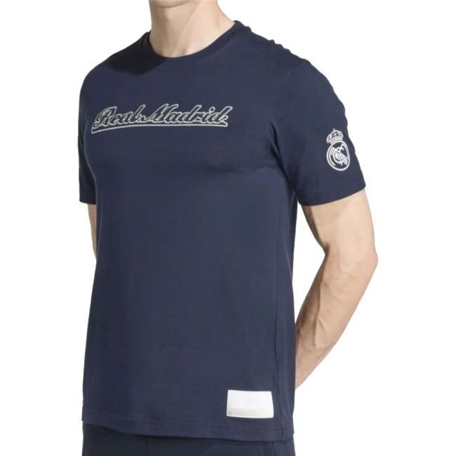 2025-2026 Real Madrid US Tee (Navy) (Figo 10)