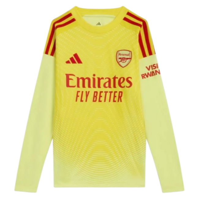 2025-2026 Arsenal Home Goalkeeper Shirt (Yellow) - Kids (Raya 22)