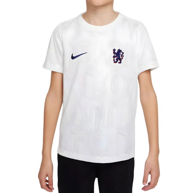 2025-2026 Chelsea Pre-Match Shirt (White) - Kids (Neto 7)