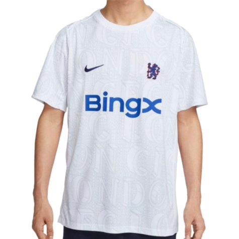 2025-2026 Chelsea Academy Pro Pre-Match Football Top (White) (Chalobah 23)