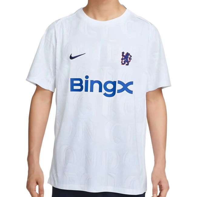2025-2026 Chelsea Academy Pro Pre-Match Football Top (White) (Neto 7)