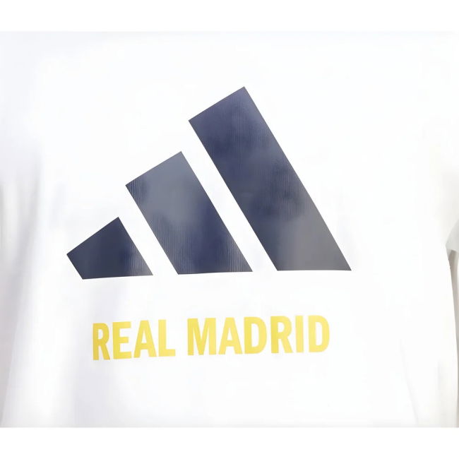 2025-2026 Real Madrid Seasonal Graphic Tee (White)
