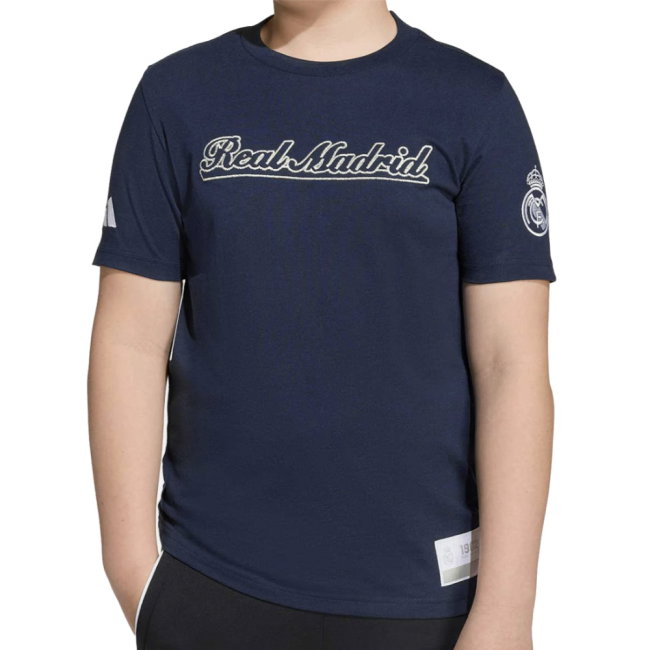 2025-2026 Real Madrid US Tee (Legend Ink) - Navy (Your Name)