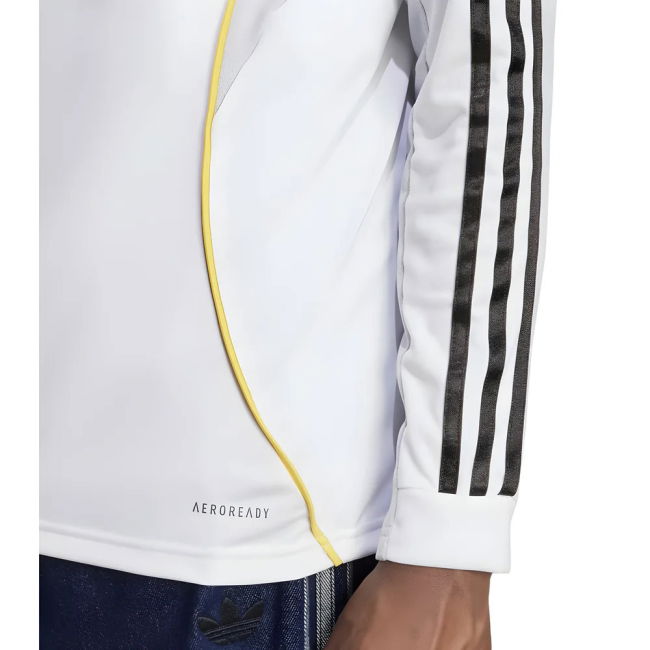 2025-2026 Real Madrid Long Sleeve Home Shirt (Huijsen 24)