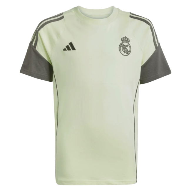 2025-2026 Real Madrid Training Tee (Almost Lime) - Kids (Modric 10)