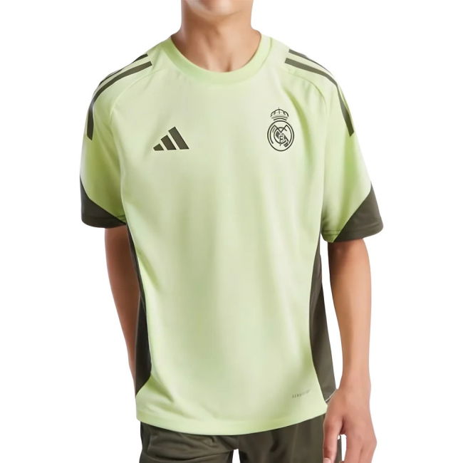 2025-2026 Real Madrid Training Jersey (Almost Lime) - Kids (Huijsen 24)