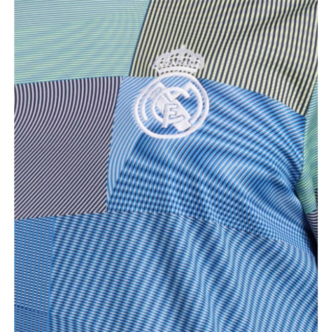 2025-2026 Real Madrid Pre-Match Shirt (Blue) (Figo 10)