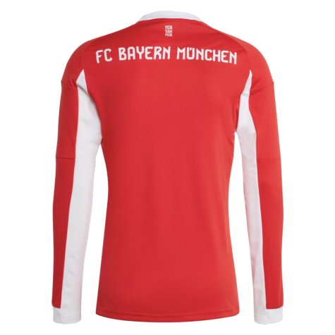 2025-2026 Bayern Munich Long Sleeve Home Shirt (Olise 17)
