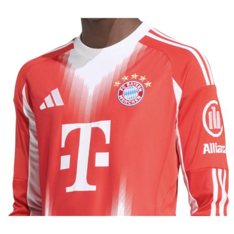 2025-2026 Bayern Munich Long Sleeve Home Shirt (Olise 17)