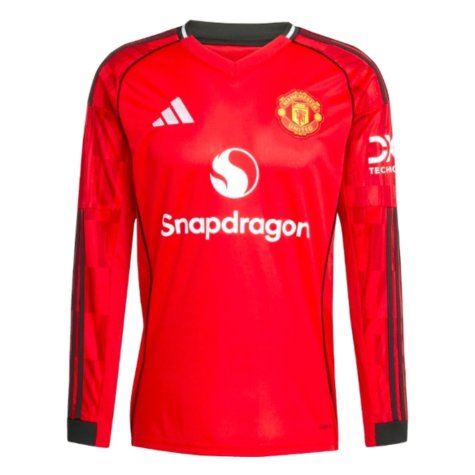 2025-2026 Man Utd Long Sleeve Home Shirt (Rashford 10)