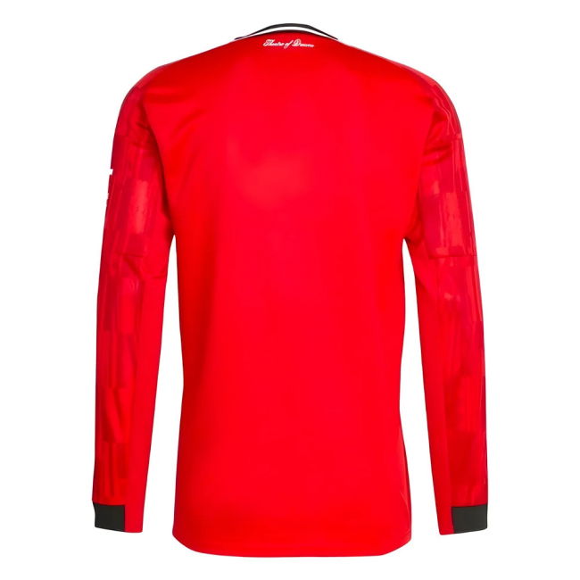 2025-2026 Man Utd Long Sleeve Home Shirt (Mazraoui 3)