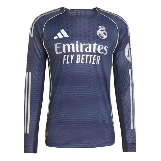 2025-2026 Real Madrid Long Sleeve Away Shirt (Huijsen 24)