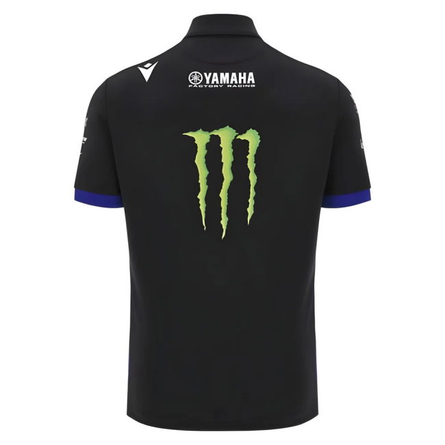 2025 Yamaha Factory Racing Team Poly Polo Shirt (Black)