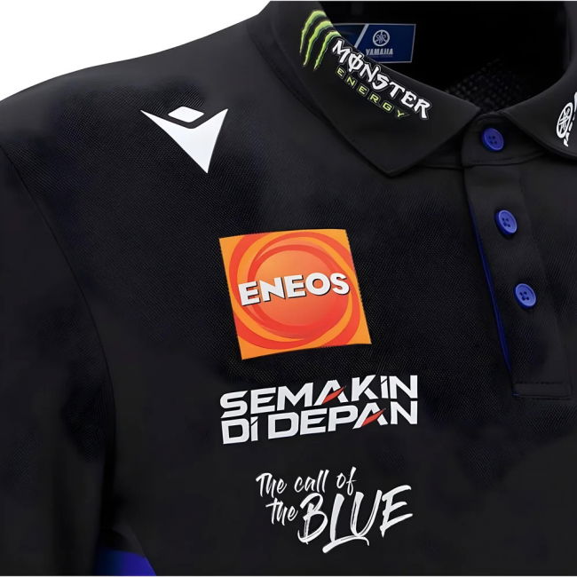 2025 Yamaha Factory Racing Team Poly Polo Shirt (Black)