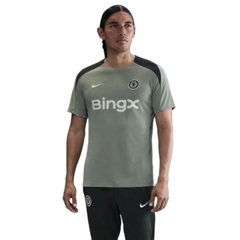 2025-2026 Chelsea Strike Training Shirt (Jade Green) (Gusto 27)
