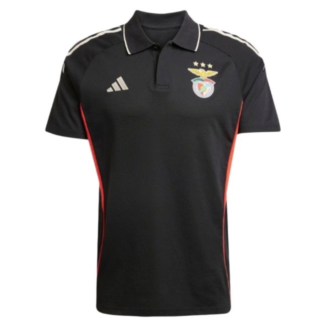 2025-2026 Benfica Polo Shirt (Black) (Your Name)