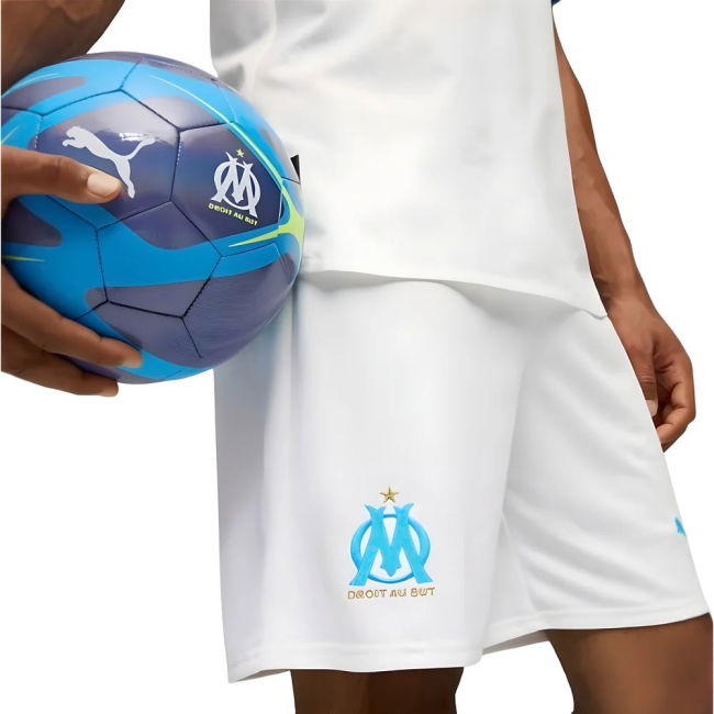 2025-2026 Marseille Home Shorts (White)