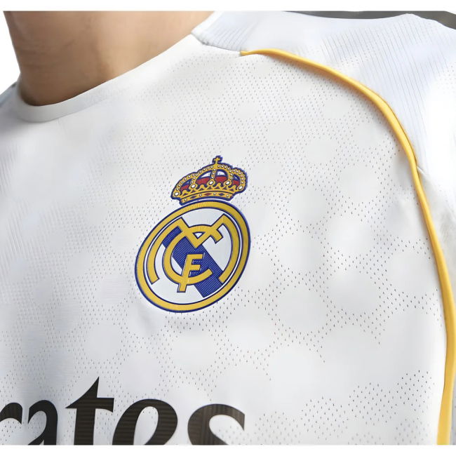 2025-2026 Real Madrid Authentic Long Sleeve Home Shirt (Camavinga 6)