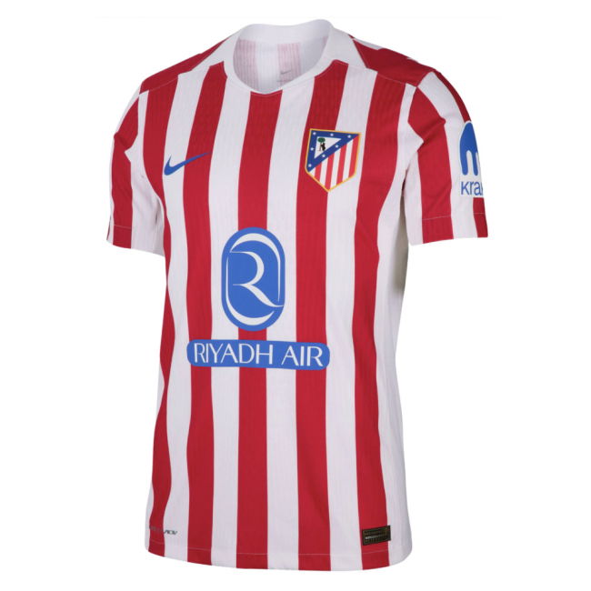 2025-2026 Atletico Madrid Home Authentic Shirt (J.Alvarez 19)