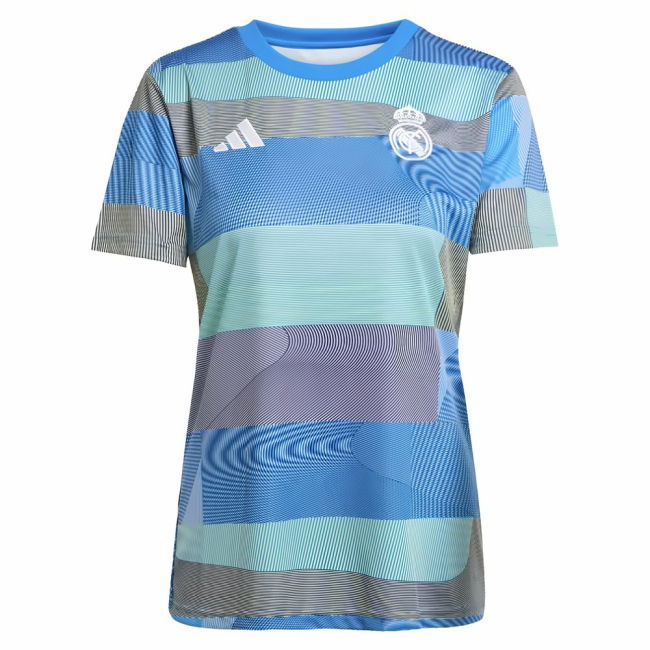 2025-2026 Real Madrid Pre-Match Shirt (Bluebird) - Womens (Modric 10)