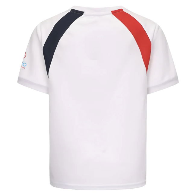 2025 England WEC Poly T-Shirt (White) - Kids (TOONE 10)