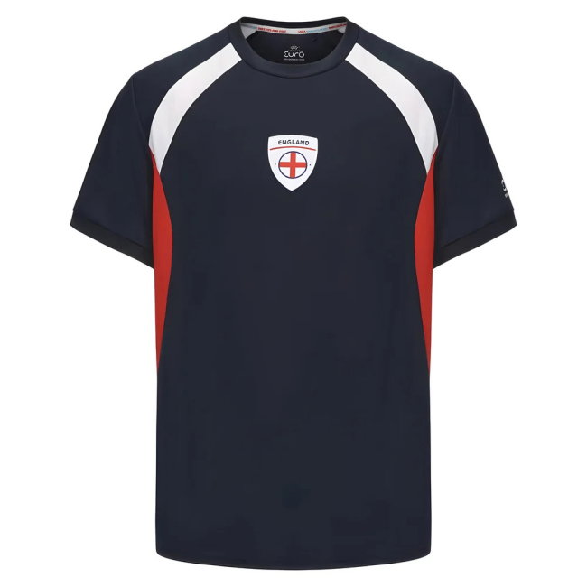 2025 England WEC Poly T-shirt (Navy) - Mens (TOONE 10)