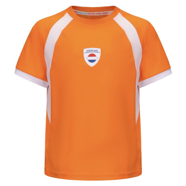 2025 Netherlands WEC Poly T-shirt (Orange) - Kids (Groenen 14)