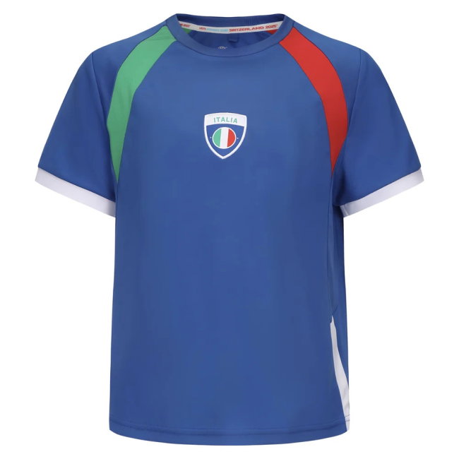 2025 Italy WEC Poly T-shirt (Blue) - Kids (Giugliano 6)