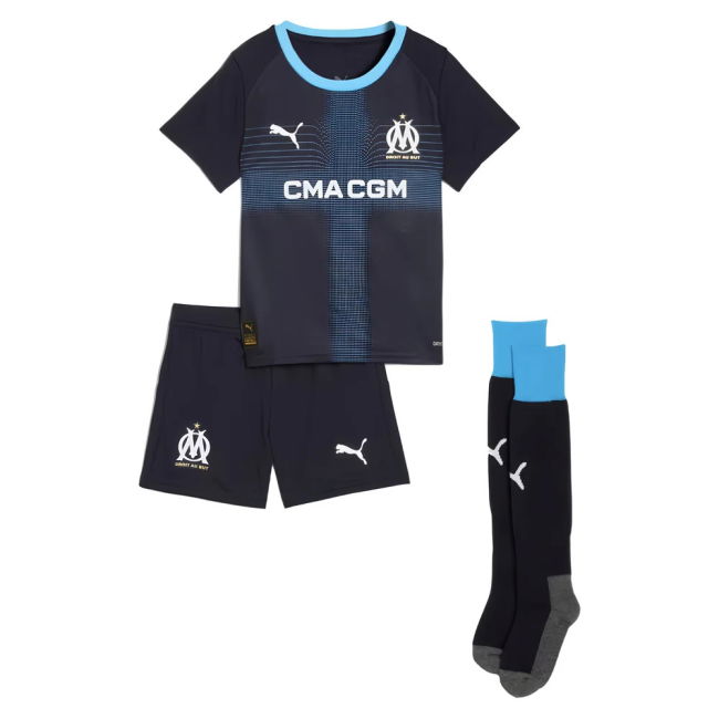 2025-2026 Marseille Away Mini Kit (Aubameyang 10)