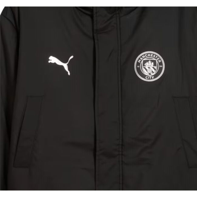 2025-2026 Man City Training Winter Coat (Black)