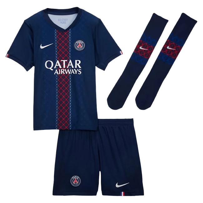 2025-2026 PSG Home Little Kids Mini Kit (Pacho 51)