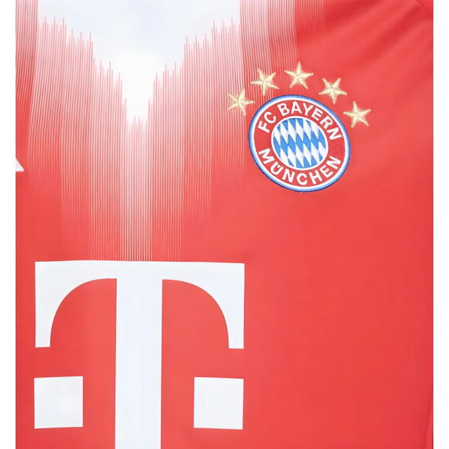 2025-2026 Bayern Munich Long Sleeve Home Shirt (Kids) (Lewandowski 9)