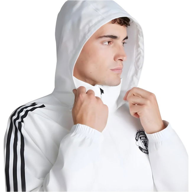 2025-2026 Man Utd Rain Jacket (White)