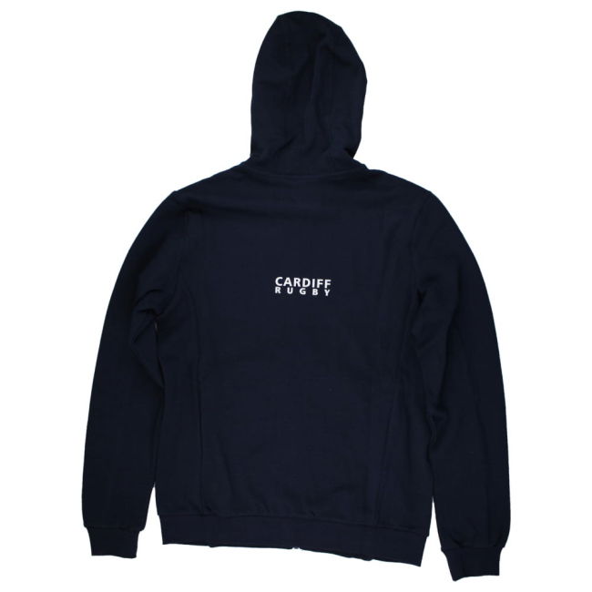 2024-2025 Cardiff Rugby Travel Full Zip Hoodie (Navy)