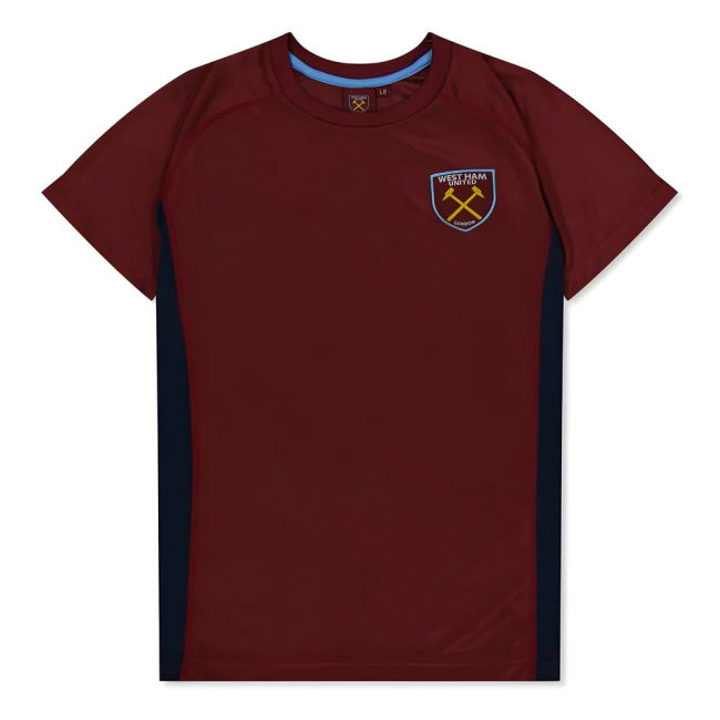 West Ham United Poly T-Shirt (Claret/Blue) - Kids (Noble 16)