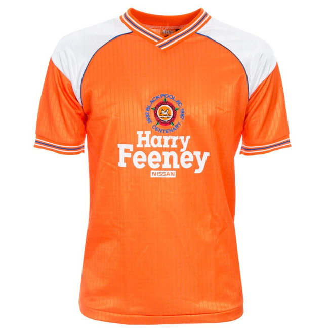 1987-1988 Blackpool Harry Feeney Centenary Shirt (Your Name)