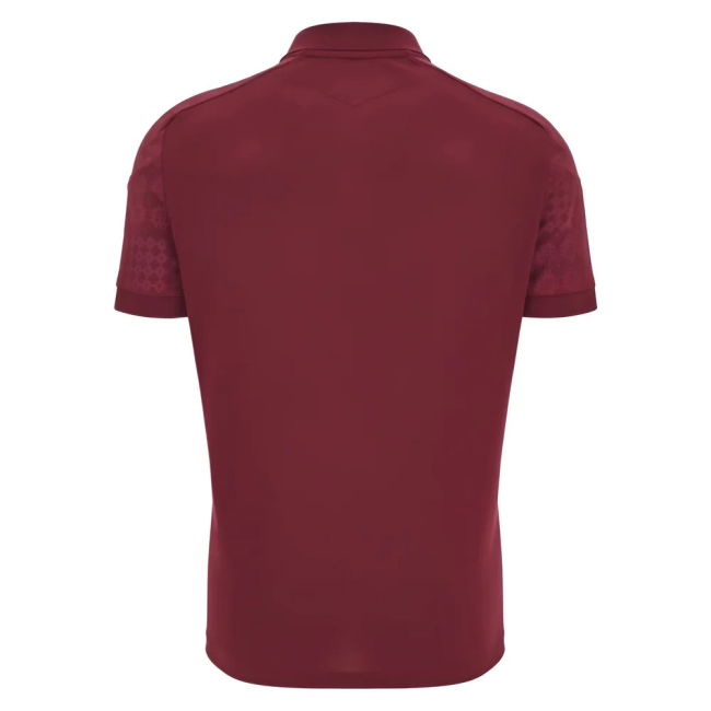 2025-2026 Wales WRU Travel Poly Polo Shirt (Deep Red)