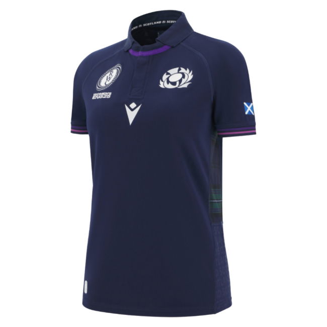 2025-2026 Scotland Home WRWC Poly Rugby Shirt (Womens) (Your Name)